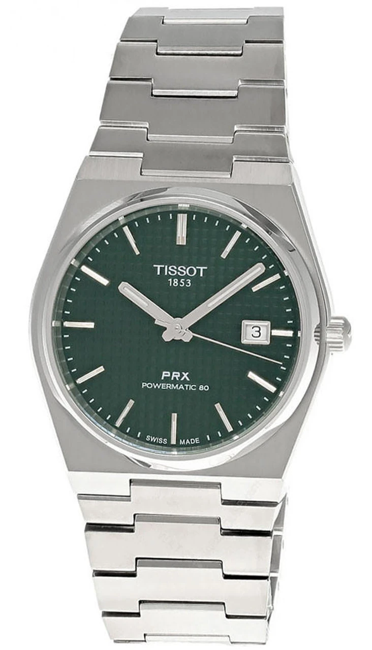 TISSOT PRX Powermatic 80 40MM SS Green Dial Men's Watch T137.407.11.091.00 3 TISSOT PRX Powermatic 80 40MM SS Green Dial Men's Watch T137.407.11.091.00