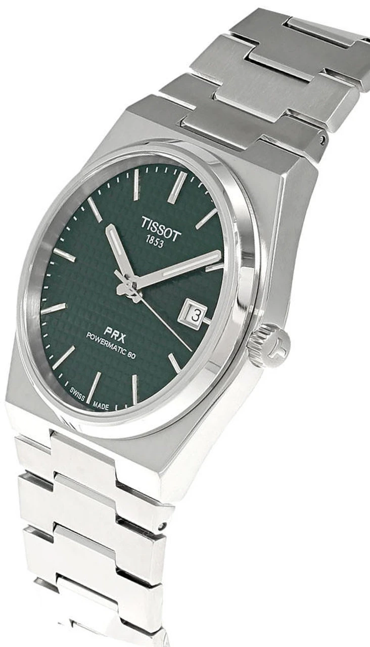 TISSOT PRX Powermatic 80 40MM SS Green Dial Men's Watch T137.407.11.091.00 4 TISSOT PRX Powermatic 80 40MM SS Green Dial Men's Watch T137.407.11.091.00 - Image 2