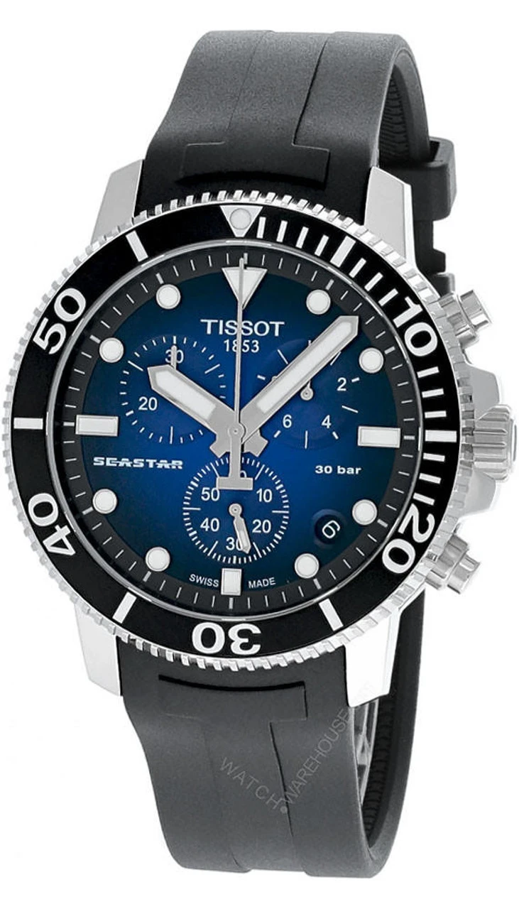 TISSOT Seastar 1000 45MM CHRONO Rubber Men's Watch T120.417.17.041.00 3 TISSOT Seastar 1000 45MM CHRONO Rubber Men's Watch T120.417.17.041.00