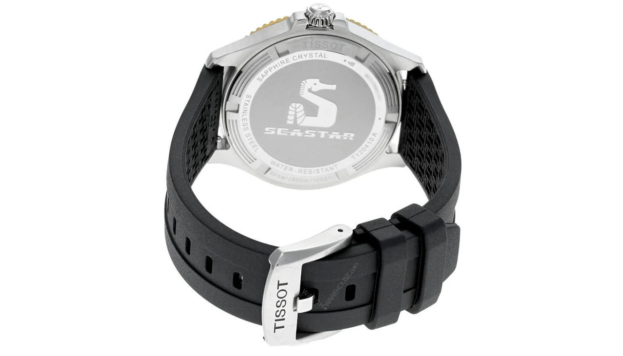 TISSOT Seastar 1000 Quartz 40MM Rubber Men's Watch T120.410.27.051.00 5 TISSOT Seastar 1000 Quartz 40MM Rubber Men's Watch T120.410.27.051.00 - Image 3