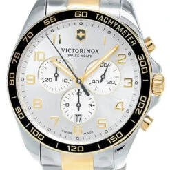 VICTORINOX FieldForce CHRONO 42MM SS Silver Dial Men's Watch 241903
